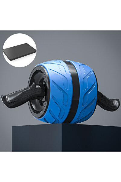 choice2 عجلة تمارين البطن الصحية Blue Rebound Ab Roller مع سجادة للركبة، جهاز...