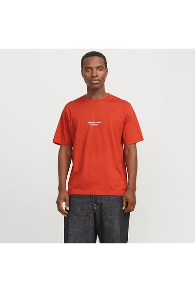 Jack & Jones Ανδρικό κόκκινο μπλουζάκι Vesterbro (12240121-SMRF)
