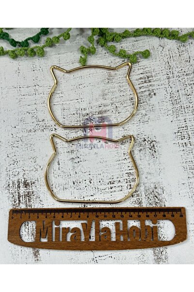 miraylahobi Metal Cat Model Bag Handle Gold