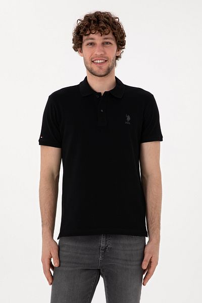 U.S. Polo Assn. Men's Slim Fit Polo Neck Light Blue Basic T-Shirt 50298041 -Vr046
