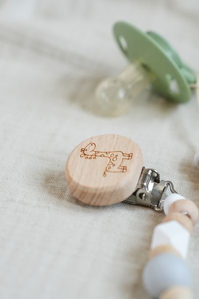 Freesure Wooden Pacifier Chain - Pacifier Strap - Pacifier Holder