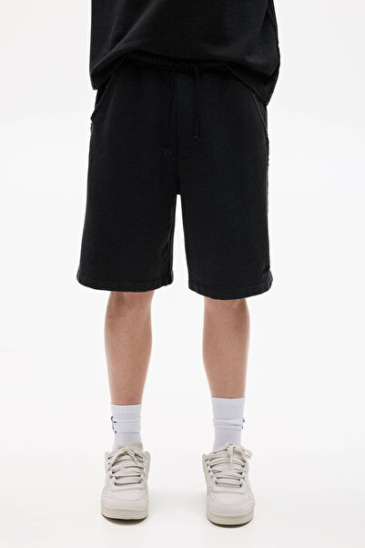 Pull & Bear Soluk efektli STWD jogger bermuda