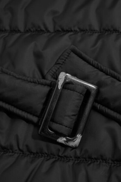 W Collection Black Double Breasted Collar Coat