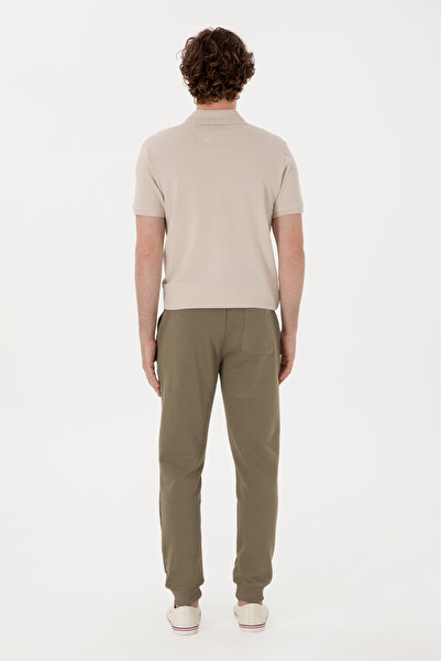 U.S. Polo Assn. Erkek Slim Fit Lastikli Paça Vizon Eşofman Altı 50298047-VR052