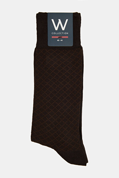 W Collection جوارب قطنية/خيزران بنية