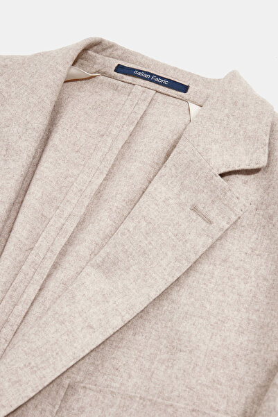 W Collection BEJ DÜĞMELİ YÜN CEKET