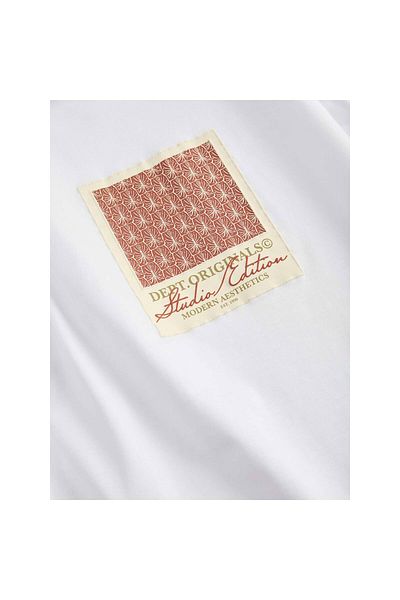 Jack & Jones Ανδρικό λευκό μπλουζάκι Islington Allover Print (12273019-BW)