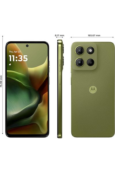 Motorola G15، ثنائي الشريحة، 4G، ذاكرة وصول عشوائي (RAM) سعة 8+16 جيجابايت، ذاكرة قراءة فقط (ROM) سعة 256 جيجابايت - أخضر إجوانا