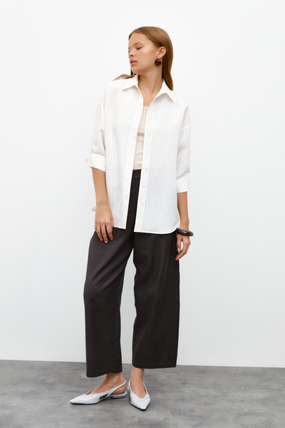 urban focus Striped Oversize Shirt