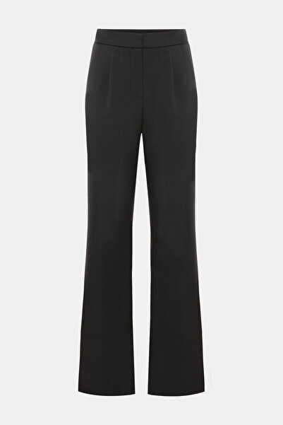 W Collection SİYAH BOL PAÇA YÜKSEK BEL PANTOLON