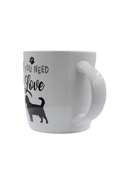 BM GİFT DESİGN Cană ceramică All you need albă