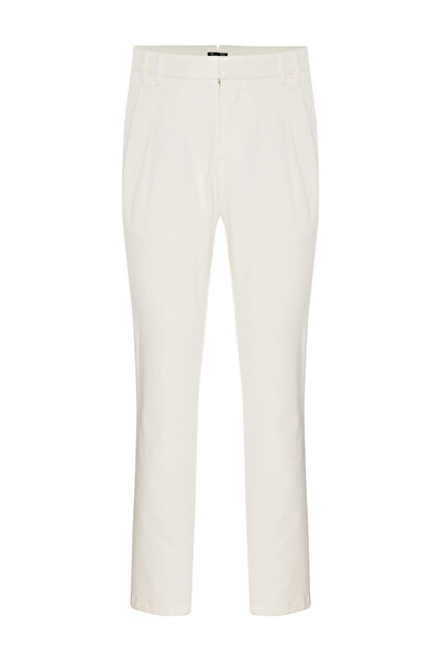 W Collection BEYAZ BORU PAÇA SPOR PANTOLON