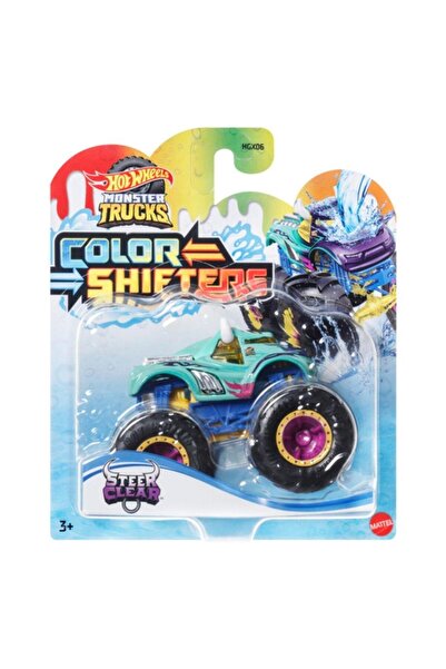 HOT WHEELS شاحنات مونستر 1:64 سيارات متغيرة الألوان HGX06 HVH83 Steer Clear