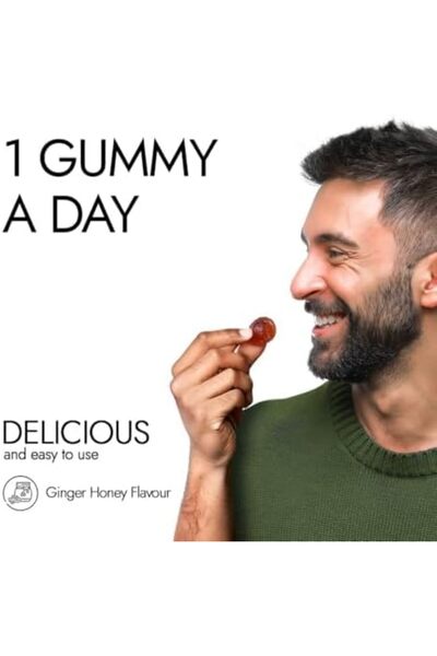 KAPİVA Kapiva Himalayan Shilajit/Shilajeet Gummies (60 Count) | Ginger Honey Flavour