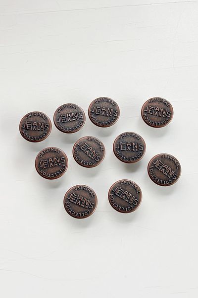 BERRİN AKSESUAR 17mm Bronze Color Fixed Jeans Denim Jacket Button