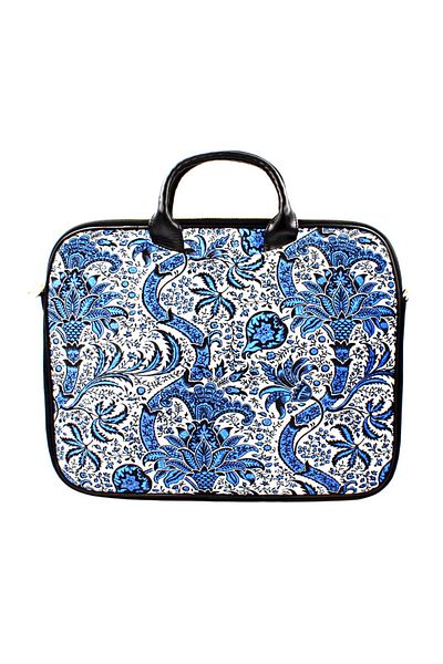 NO BRAND Colorful Women's Velvet Laptop Bag, Royal Blue 14"