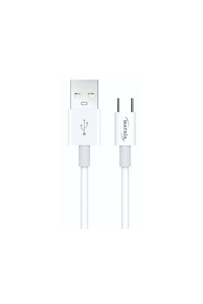 Matrix Support Super VOOC Fast Charging USB to Type-C Cable - 60 W - 1 Meter - White - MX 72
