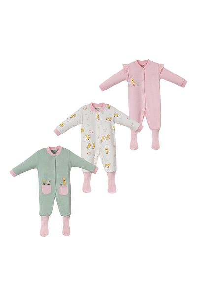 Necix's Duck sock booties jumpsuit set