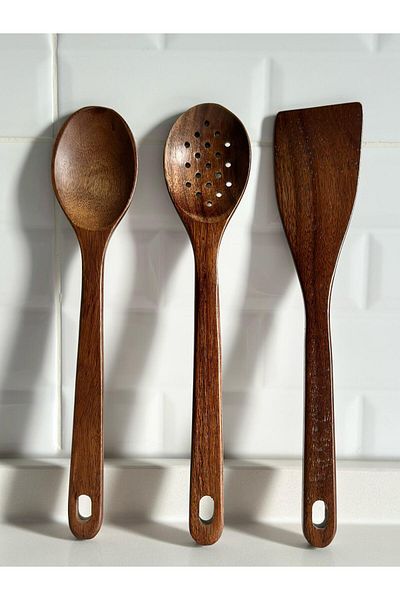 Zülba Home 3-Piece Acacia Spoon Set