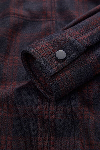 W Collection LACİVERT DÜĞMELİ SÜET CEKET