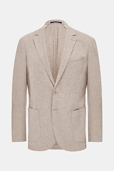 W Collection BEJ DÜĞMELİ YÜN CEKET