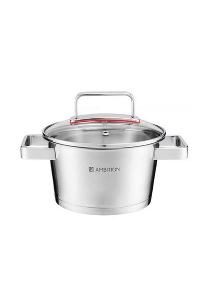 Ambition Stainless steel pot with lid 20cm, 3.2L, Selection