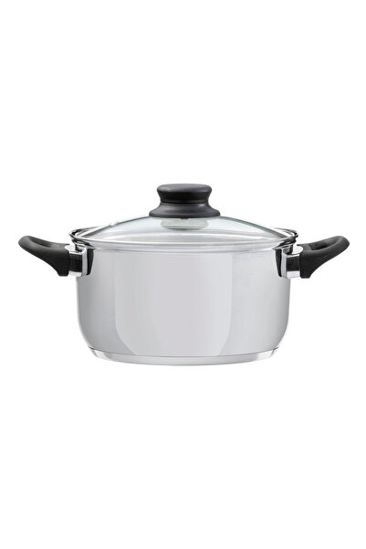 Domotti Stainless steel pot with lid 24cm, 6.1L, Lima