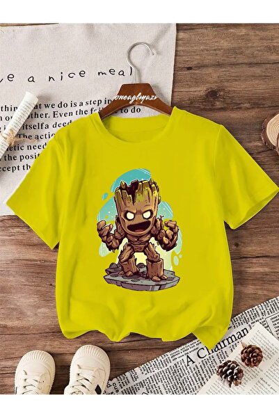 oneagılyazı Groot Štampano Dete Oversize kroj T-shirt