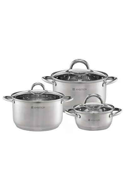 Ambition Stainless steel pot set, 6 pieces, Solar