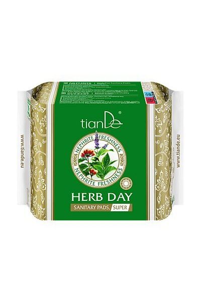 TianDe Tiande sanitary pads, for critical days, herbal Nephrite Freshness, 10 pcs
