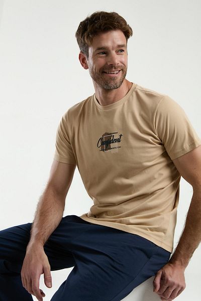 Arnetta 100% Cotton Men's Pajama Set with Pocket Detail