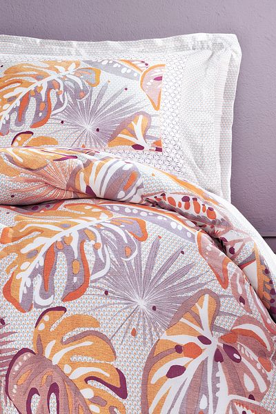Yataş Lilac Sonia Double Cotton Satin Duvet Cover Set