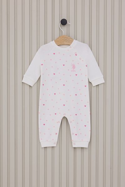 U.S. Polo Assn. Baby Girl Cream Pajama Set 50315320 -Vr071