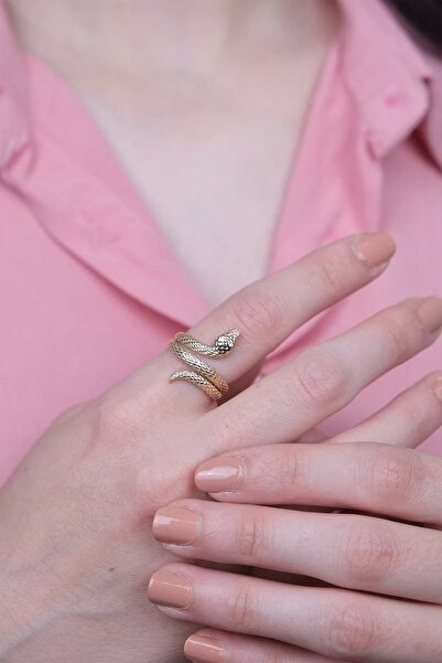 Güzide Kuyumcu Güzide 14 Ayar Yılanlı Altın Yüzük