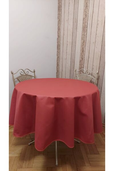 gonk Round, Solid Color, Duck (Liquid Pusher, Stain Proof) Fabric, Tablecloth
