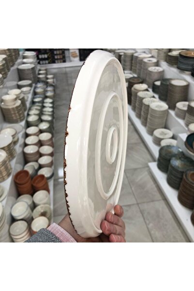 SARE Porcelain Serving Plate (Dopple) Porcelain (25cm) Presentation Dish