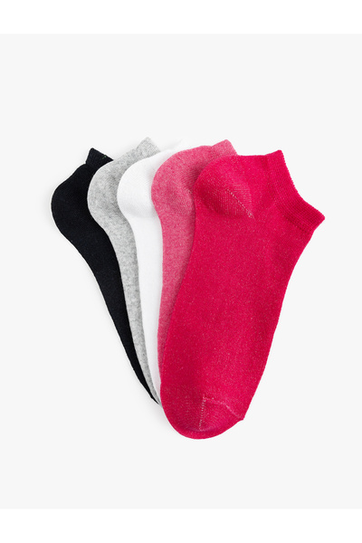 Koton Set of 5 Basic Multicolored Booties Socks