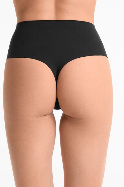 Oysho 2 invisible polyamide blend medium-support thongs