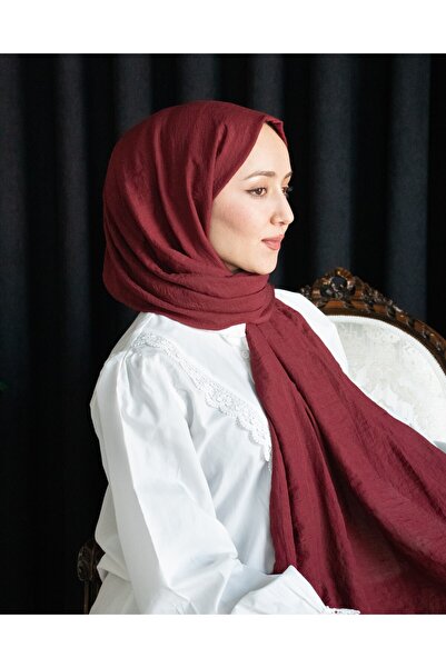 moon scar Krinkıl Soft Şal SRLD41-Kırmızı