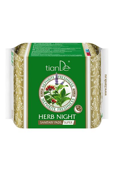 TianDe Tiande sanitary pads, for critical nights, herbal Nephrite Freshness, 10 pcs