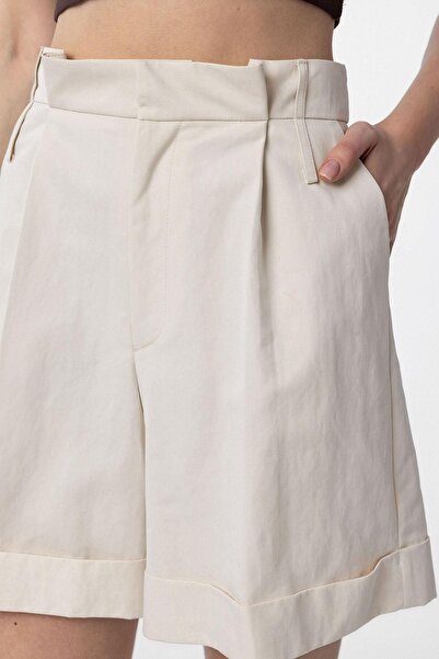 Antioch Stone High Waist Pencil Women's Bermuda Shorts