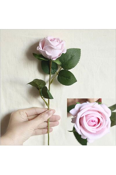 Choice pink 5pc Artificial Flowers Silk Rose Long Branch Bouquet for Wedding Home Decoration Fake Plants DI