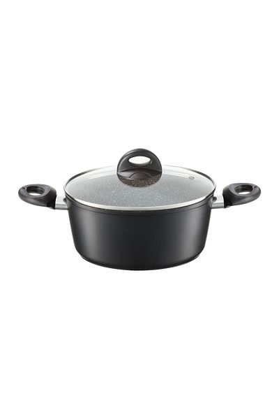 Ambition Pot with lid 20cm, 2.3L, Qualum Basic Stone Edition coating, Arras