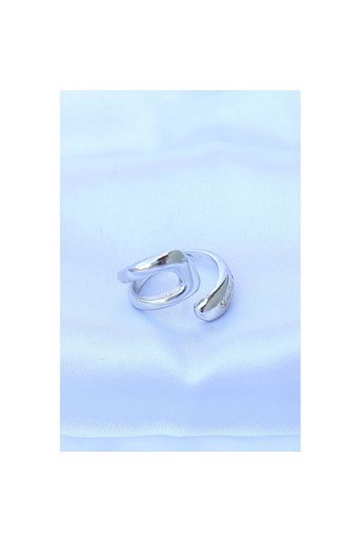 Skygo Brass Silver Color Adjustable Ring - Tj-Byk3175