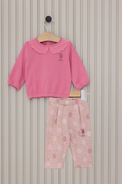 U.S. Polo Assn. Baby Girl Pink Pajama Set 50315416 -Vr041