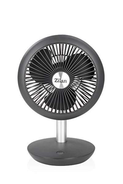 Zilan Ventilator Portabil Zln4000, Gri Incarcare Usb, 5w, Diametru 18 Cm, 4 V...