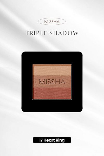 Missha Triple Shadow No.17 - Soft Texture Non-Spill 3-Color Eye Shadow (Heart Ring)