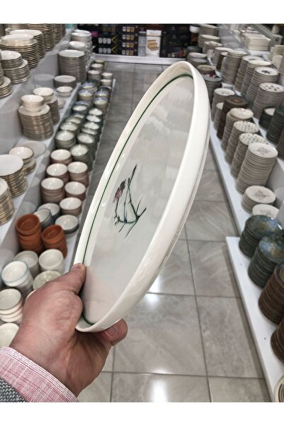 SARE Porcelain Serving Set (2 Pieces) 100% Porcelain Breakfast Serving Plate