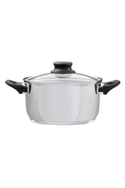 Domotti Stainless steel pot with lid 18cm, 2.5L, Lima