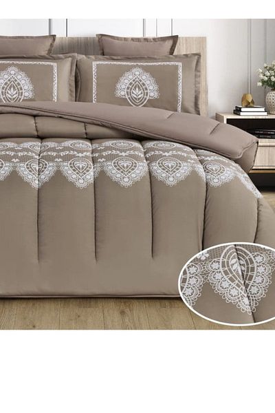 Moon Luxury 4-Piece Single Duvet Set (220 x 170 cm) - Fits a 120 x 200 cm bed